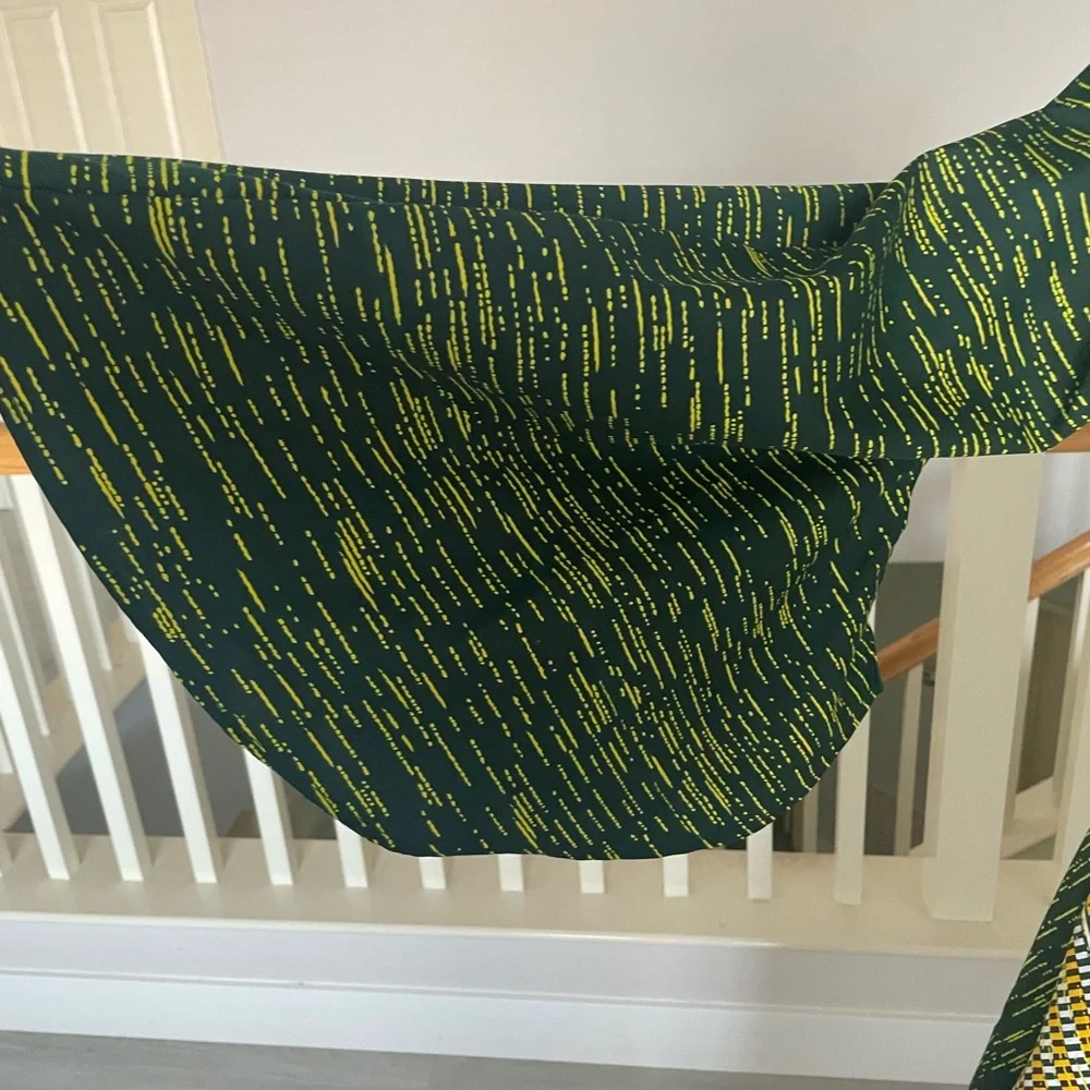 “NWOT” African Print Wrap Style Maxi Dress - Picture 3 of 5